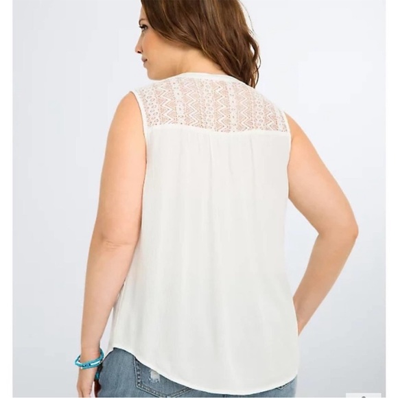 Torrid Embroidered Gauze Tank Top - Picture 15 of 16